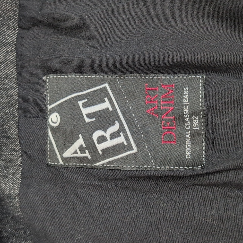 ART Ateliers Rare Toggery Stylish Women's Black Denim Vest size Medium - Picture 7 of 8